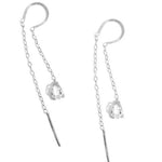 Herkimer horseshoe chain earrings - Melissa Joy Manning Jewelry