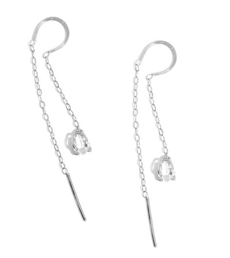 Herkimer horseshoe chain earrings – Melissa Joy Manning Jewelry