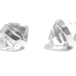 Bezel Set Mini Herkimer Stud Earrings - Melissa Joy Manning Jewelry