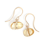 Citrine Single Drop Earrings - Melissa Joy Manning Jewelry