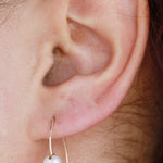 Pearl Wishbone Earrings Earrings E2817-onmod