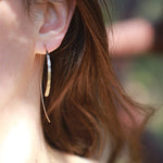 Wishbone earrings - 2 inch - Melissa Joy Manning Jewelry