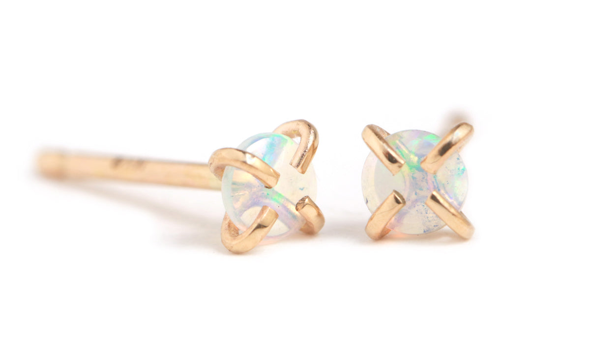 Coober Pedy crystal opal stud earrings