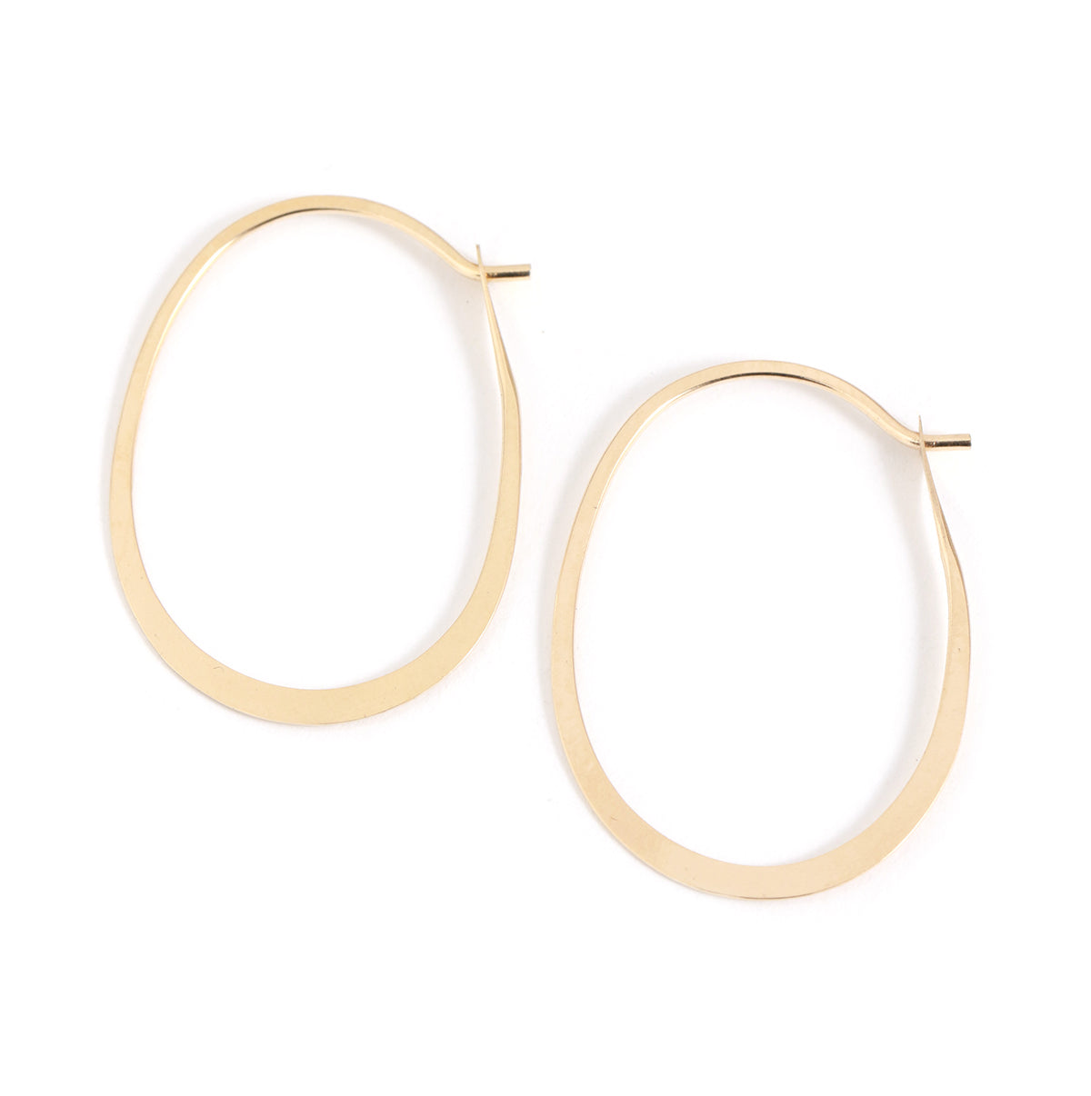 1 Inch Oval Hoop Earrings by Melissa Joy Manning