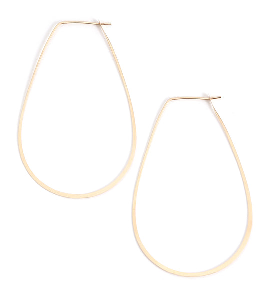 2.75 Inch Teardrop Hoop Earrings – Melissa Joy Manning Inc.