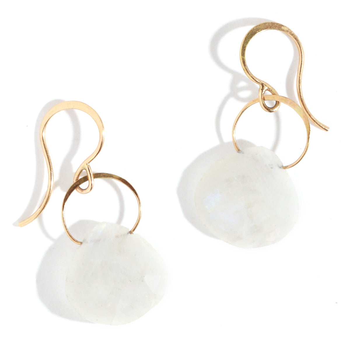 Moonstone single drop earrings – Melissa Joy Manning Jewelry