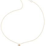 Single Drop Mini Herkimer Necklace - Melissa Joy Manning Jewelry