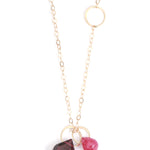 Rose garnet and ruby necklace - Melissa Joy Manning Jewelry