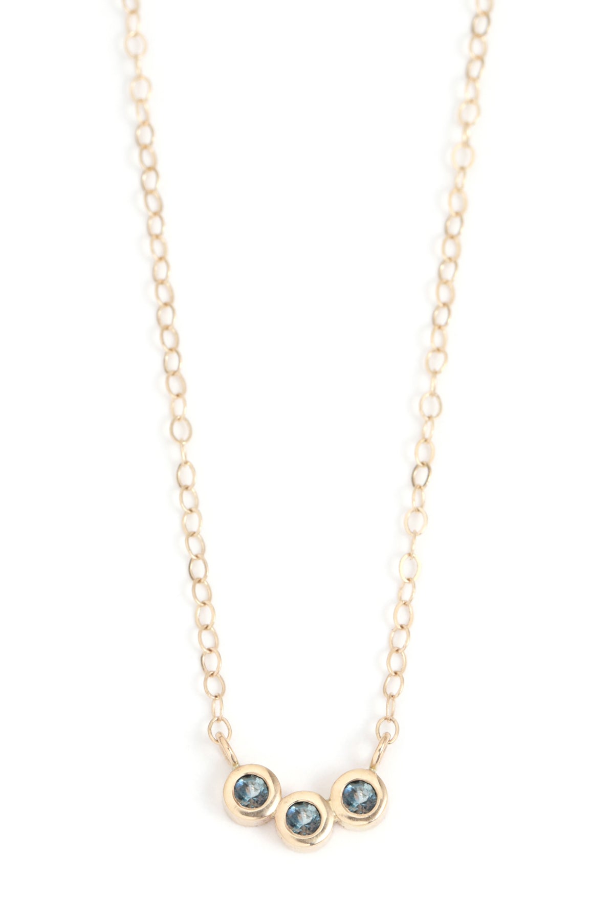 Customizable Dainty Birthstone Necklace (SILVER OR GOLD) - FENNO FASHION,  LLC