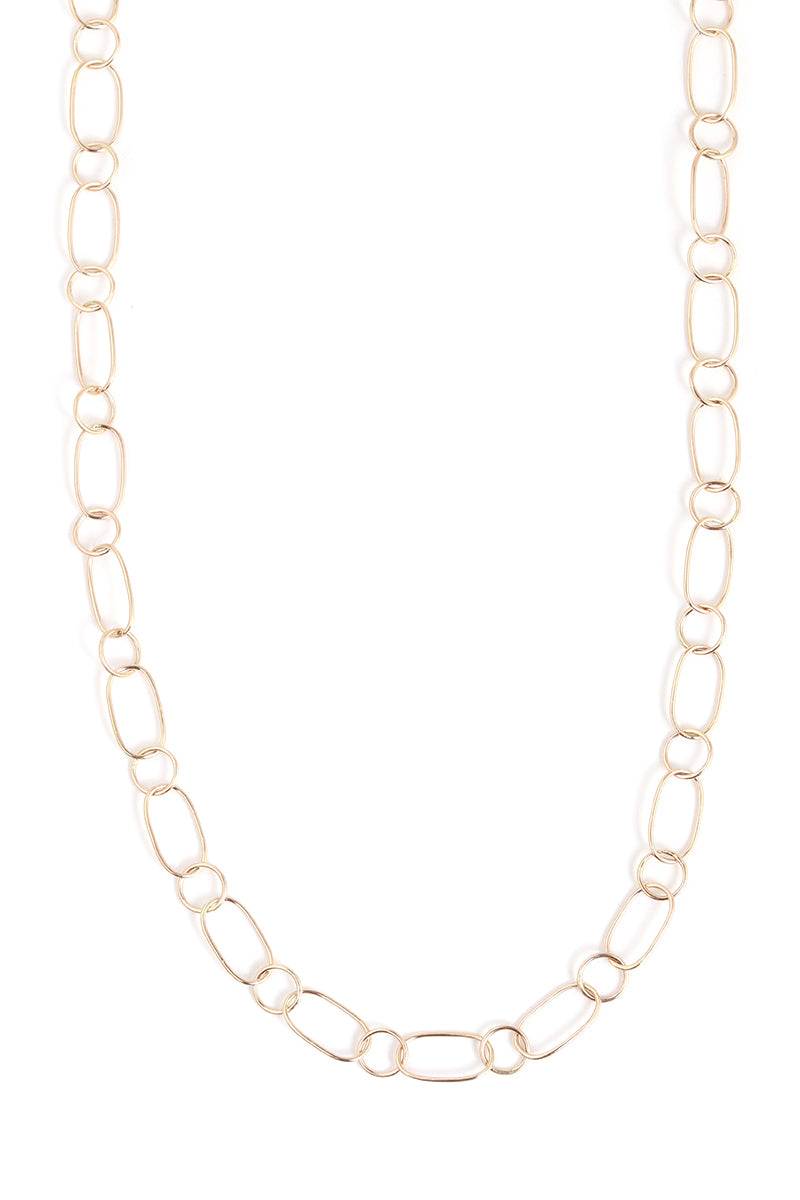 Oval and round chain