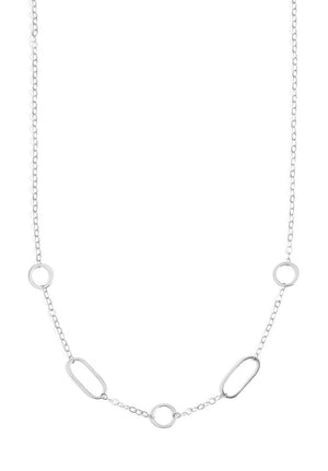 Multi shape chain necklace