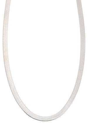 Silver Herringbone Chain - 5.4mm width
