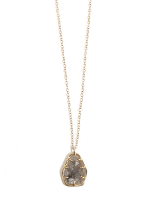5.12 Carat Diamond Slice Necklace - Melissa Joy Manning Jewelry