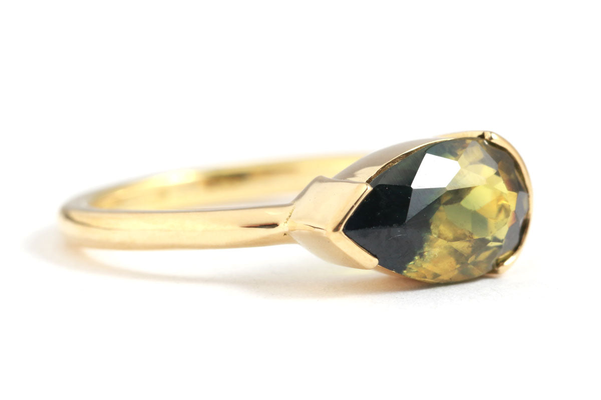 Australian Bicolor Sapphire Ring Rings OFK4246-2