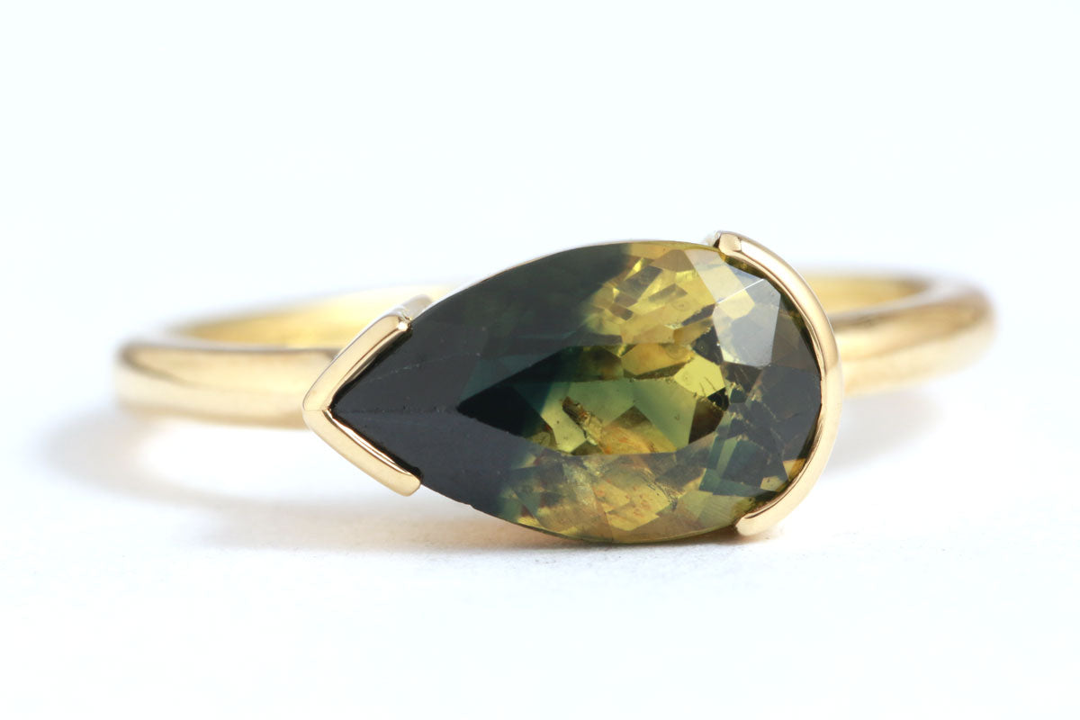 Australian Bicolor Sapphire Ring Rings OFK4246