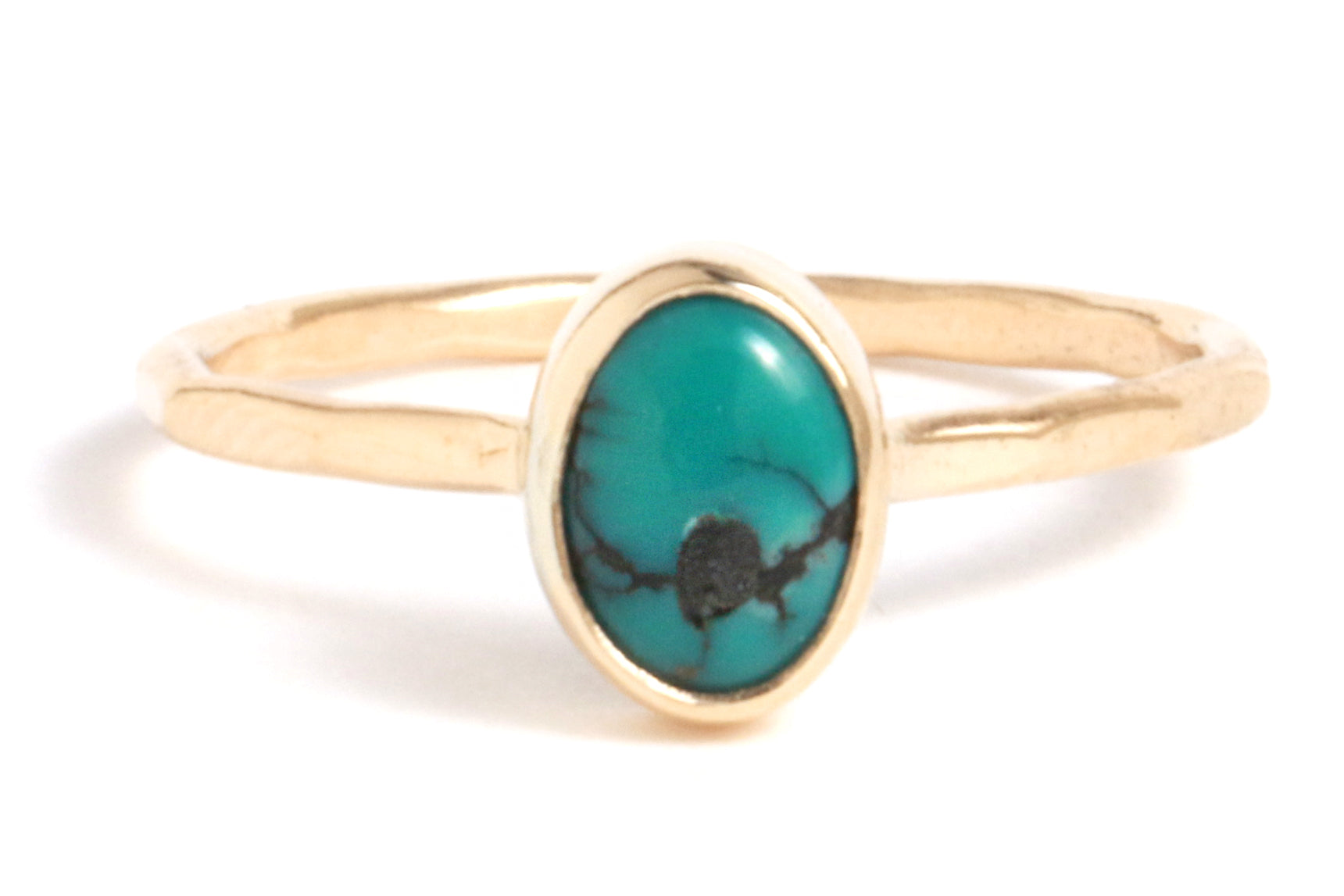 Small Oval Turquoise Ring - Melissa Joy Manning Jewelry