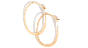 Oval hoops - 3/4 inch - Melissa Joy Manning Jewelry