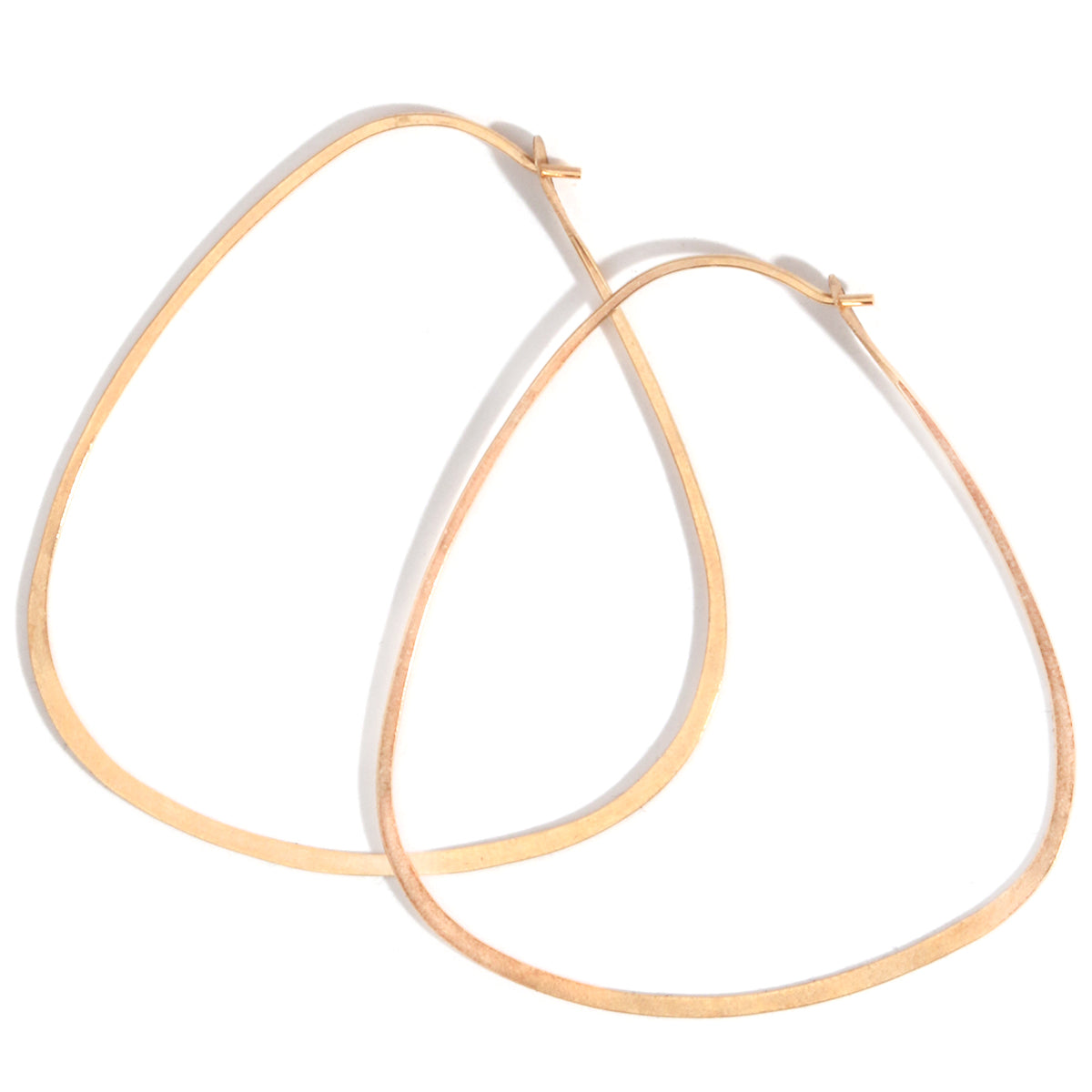 Triangle hoops - 2.5 inch - Melissa Joy Manning Jewelry