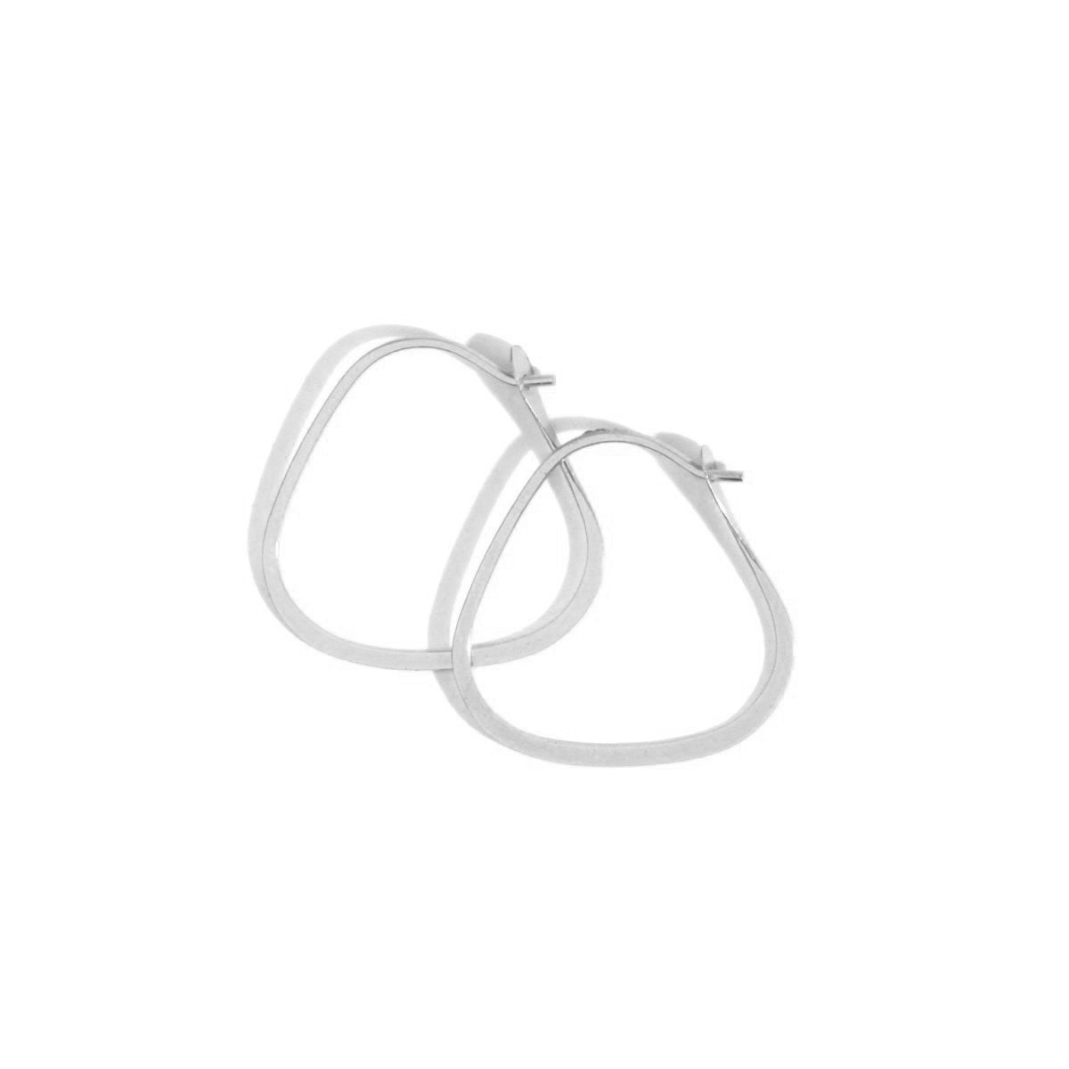 Triangle hoops - 1/2 inch - Melissa Joy Manning Jewelry