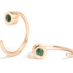 Black Diamond hug earrings EARRINGS e2681gnapem