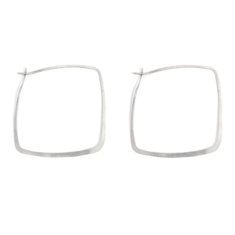 Square Hoops - 1.25 inch - Melissa Joy Manning Jewelry