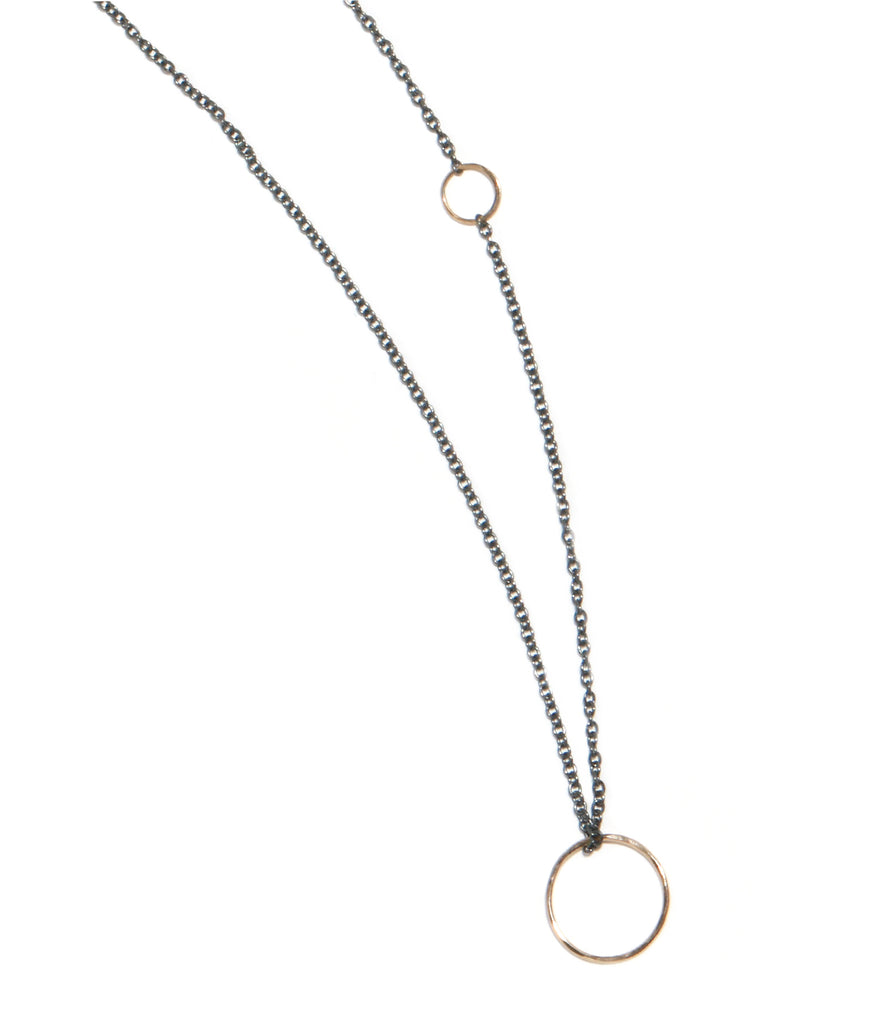 Textured circle pendant necklace - Melissa Joy Manning Jewelry