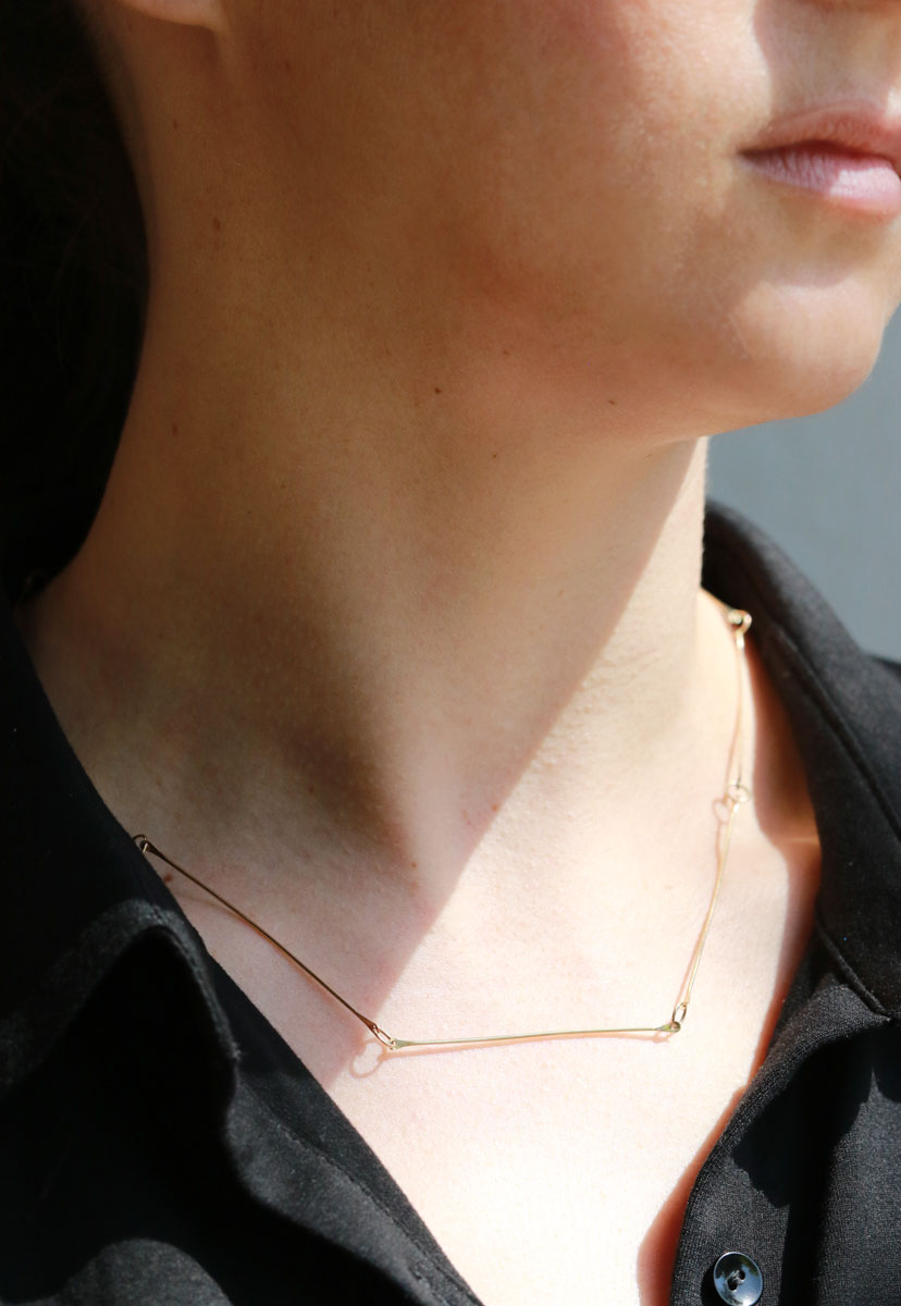 Graduated Bone Chain Necklace Necklaces n2149-onmod