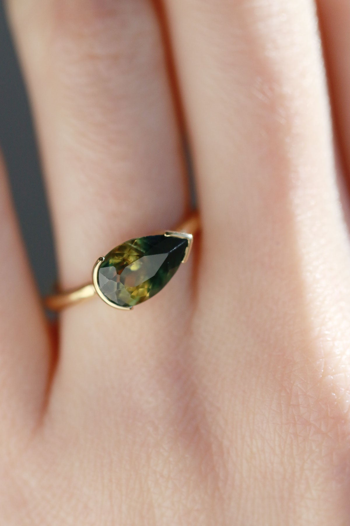 Australian Bicolor Sapphire Ring Rings ofk4246-onmod