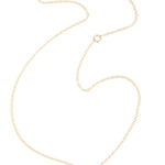 Round diamond slice necklace with micropavé halo Necklaces ofk4324-2